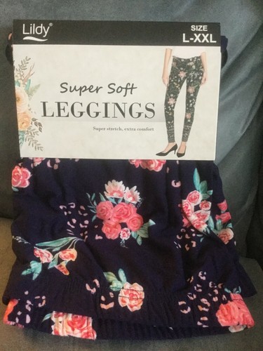 LILDY NAVY BLUE WITH PINK ROSES FLOWERS 