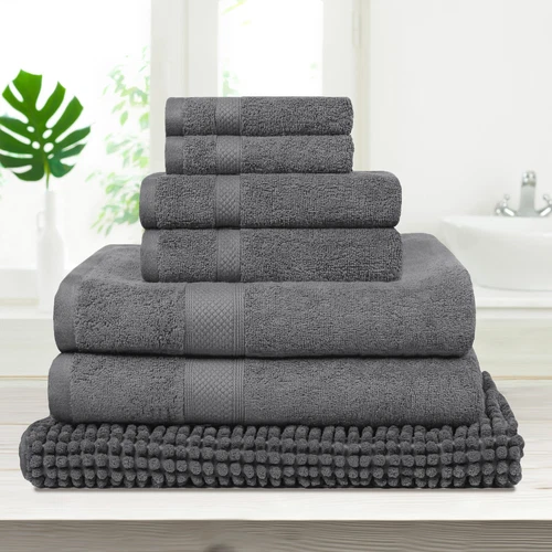 7Pcs Luxury Hotel Quality Towels 650GSM Bath Towels Set Thick Bath Set Even Gift