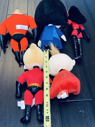 Disney Store Authentic The Incredibles Plush Lot Bob Edna Violent Jack Dash Doll - Picture 8 of 8