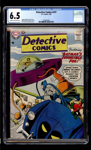 Detective Comics #257 1958 CGC 6.5 FN+ C/OW High Definition Scans**