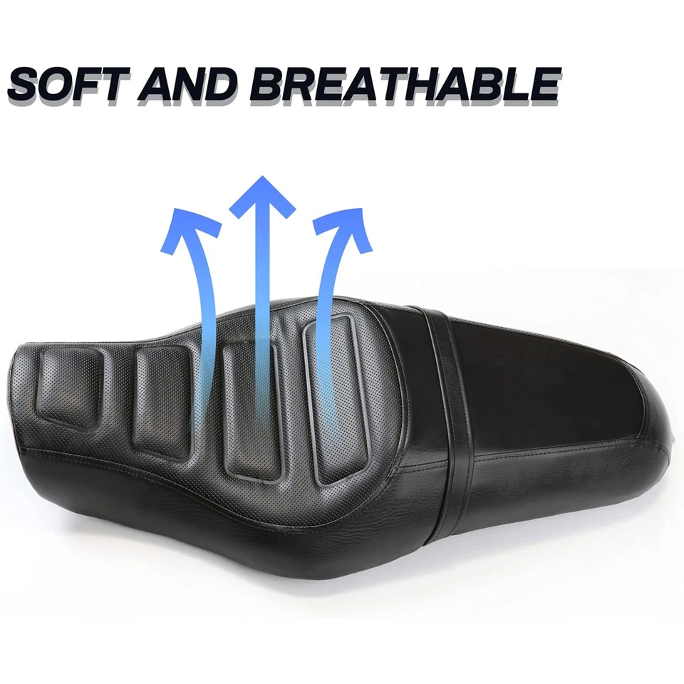 Para Harley Davidson Forty Eight XL1200X 2010-2016 conductor pasajero dos asientos Foto 3 de 4