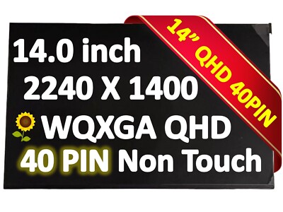 B140QAN03.H 14.0'' IPS Matrix Panel Display LCD Screen 2240x1400 40 Pin