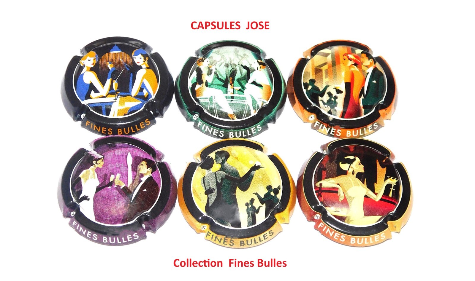 Série de 6 Capsules de champagne GENERIQUE (Fines Bulles) eBay