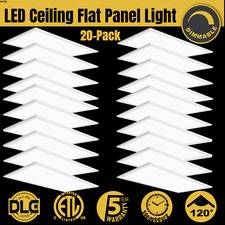 2x4 Ft Led Flat Panel Troffer Light 75w 8400lm Drop Ceiling Lights 5000k White
