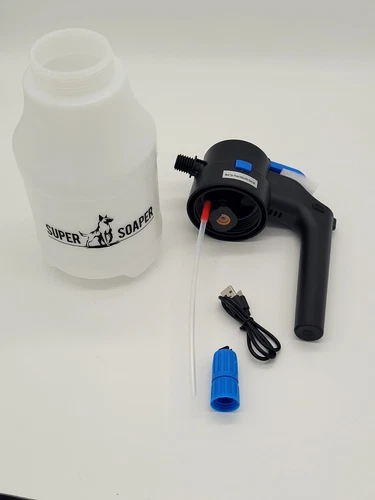 Super Soaper Rechargeable Electric Soap Sprayer, Car Wash, Pet Wash, Window Wash