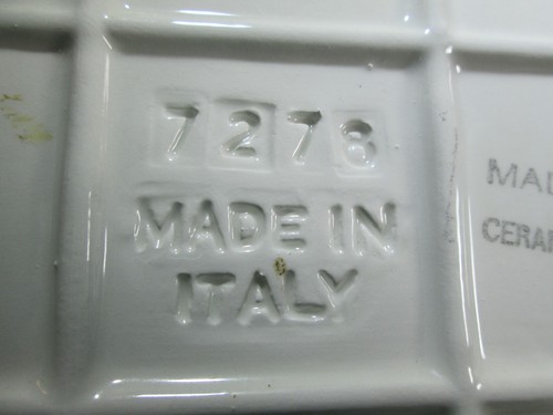 Ceramic Trivet / Decorative Plate - Grapes in Basket - Made In Italy - VTG - Picture 8 of 8