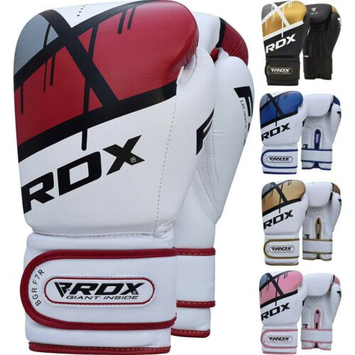 RDX Boxing Gloves Sparring Muay Thai Training Punch Bag Kickboxing Fighting Mitt - Picture 1 of 36