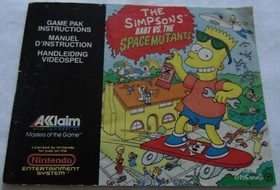 the simpsons bart vs the space mutants version originale nintendo nes complet