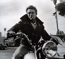 JAMES DEAN ICONIC ACTOR on a Motorcycle Picture PHOTO Poster Print 11 x 17
