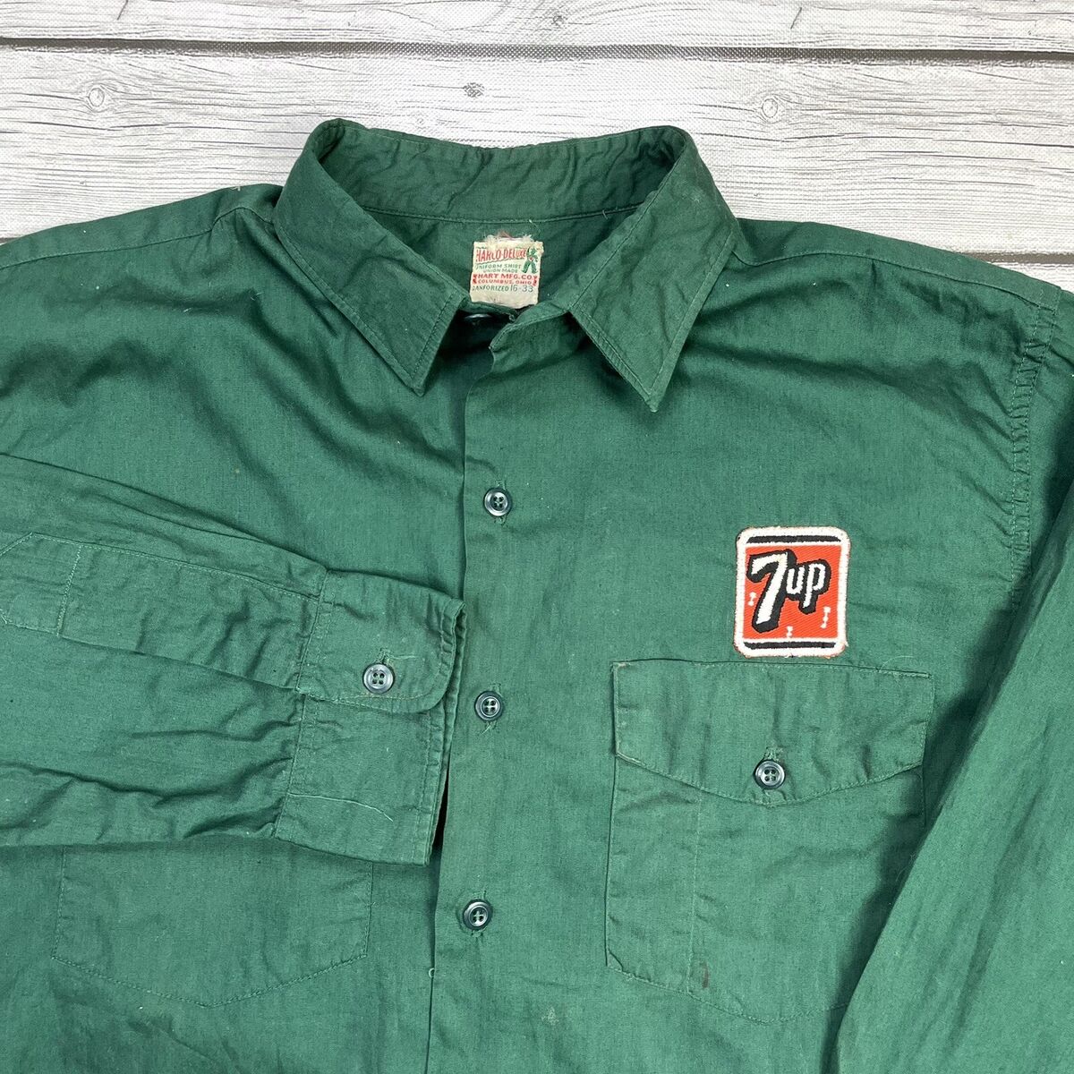 RARE Vintage 1950s 7up Union Made Uniform Work Shirt RARE Vintage 1950s 7up Union Made Uniform Work Shirt