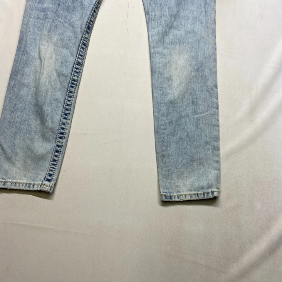 Daytrip Lynx Ankle Jeans Womens 27x30 Blue Denim Stretch Distressed Skinny Leg - Image 2 of 4