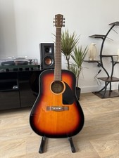 Fender CD-60 Dreadnought V3 Acoustic Guitar Sunburst + Case, Stand, Strap, Picks