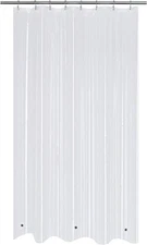 Stall Shower Curtain Liner with 3 Magnets 48 x 72 inch PEVA 8G Thick & Heavy