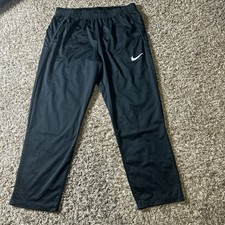 Nike Men’s Black With White Logo Light Weight Athletic Track Pants Size XXL