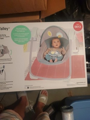 Ingenuity Sun Valley Portable Baby Swing 0-9M with Canopy
