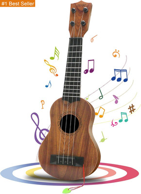 Kids Toy Ukulele, Kids Guitar Musical Toy,17 Inch 4 Steel Strings, with Pick,Ear
