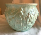 McCoy Pottery Jardiniere Planter Basketweave & Berries Vintage