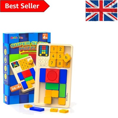 Reisefreundliches Super-Schiebepuzzle - robuster Handheld-Brain-Teaser für alle Altersgruppen