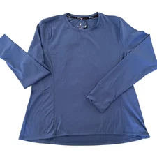 Spyder Women's 2XL Blue Active Long Sleeve Performance Crewneck Athletic