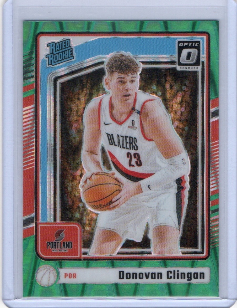 2024-25 Donruss Optic - Donovan Clingan - Green Lava Prizm (RC)