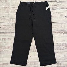 NWT Gap Pull-On Elastic Waist Easy Pants Black Women's Size Large