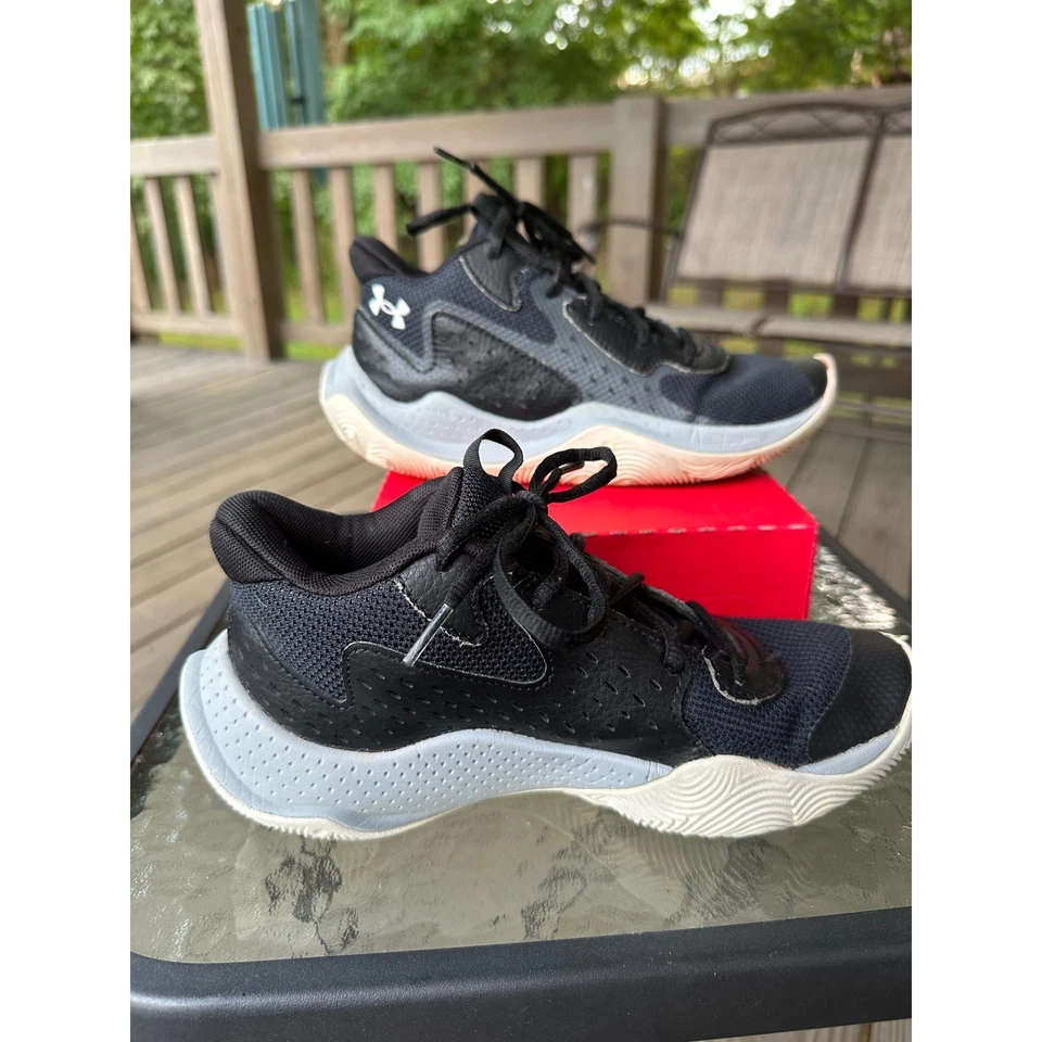 Zapatos de baloncesto Under Armour niños Jet 23 negro-gris chorro-blanco-baloncesto 6,5 años Foto 2 de 4