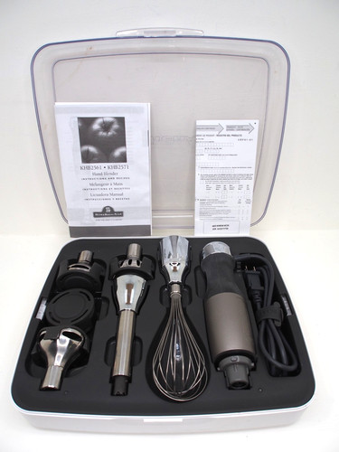 KitchenAid Hand Blender KHB2561 5 Speed Attachments & Storage Case
