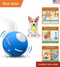 Upgraded Interactive Dog Ball - Motion Activated, USB Rechargeable, Blue