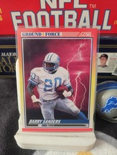 Score Ground Force Barry Sanders NFL Football Trading Card Lot 12 Cards