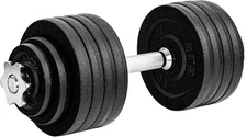 Yes4All Old School Cast Iron Dumbbell, G. 52.5LB Dumbbell Single - Black 