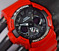 Casio GA201RD-4A 5229 G-Shock Red Ana/Digi Men's Watch NEW BATTERY BOX
