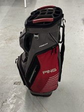 Ping Pioneer Cart Bag Grey/Red 14 Way Divider