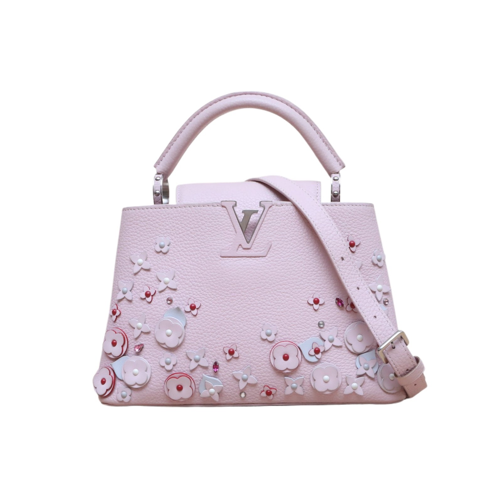 LOUIS VUITTON Capucines BB 27 Blush Pink Calfskin Shoulder Bag