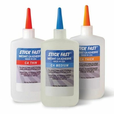 Stick Fast 4.5 oz CA Glue Cyanoacrylate Adhesive Thin Medium Thick TBL