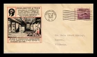 US COVER PROCLAMATION OF PEACE NEWBURGH NEW YORK FDC SCOTT 727