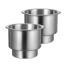 2 Pcs Stainless Steel Cup Drink Holder Car Water Bottle Automobiles Holders