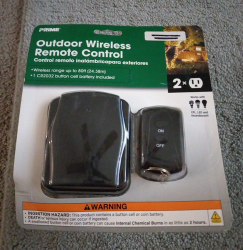 Prime Wireless Outdoor Remote Control Power System 80ft - Picture 1 of 3