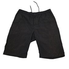 Stussy Men S Black Drawstring rayon blend Shorts Size Large Waist 32 M x 10