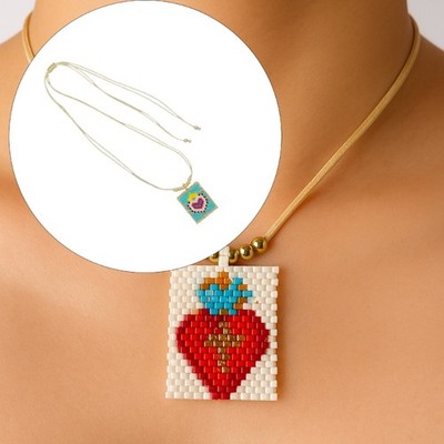Romance Crown Heart Pearls Necklace Bohemian Styles Jewelry Gift for Her