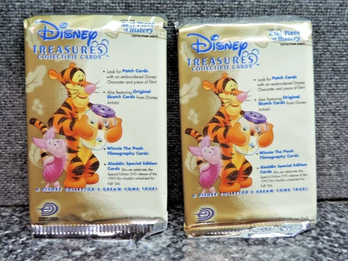 Upper Deck Disney Treasures Collectible Non Sport Card Packs 2x Sealed 2004