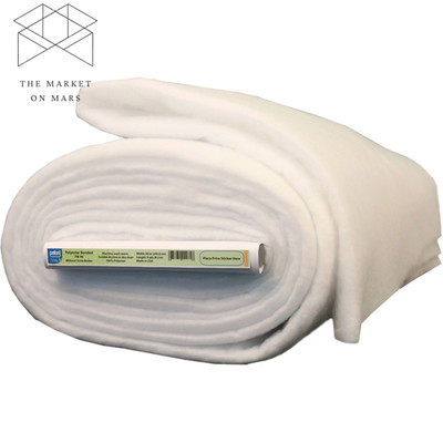 Polyester Quilting Batting, White 96'' X 9 Yards by the Bolt   