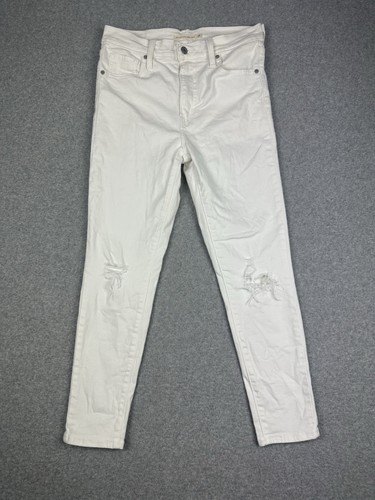 Levi's NWOT Mile High Super Skinny Ankle Women's Denim Jeans Sz 28 White Stretch