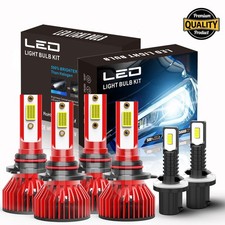 For GMC Yukon XL 1500 2500 2000-2006 LED Headlight High Low Fog Light Bulbs Kit