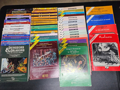TSR/RPGA Module Covers & Maps Aid of Falx, Hydell, Egg of the Phoenix, and more!