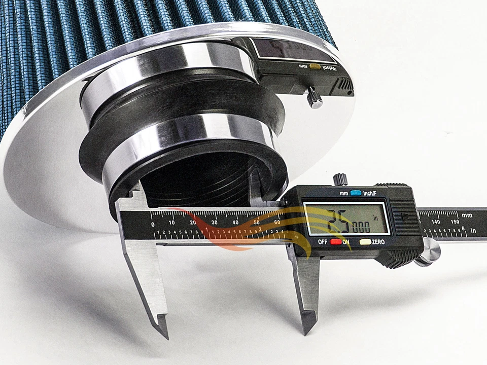 Filtro seco de admisión de aire frío universal AZUL 2,5" para BMW 733/840/850/Bavaria/Dixi Foto 4 de 4