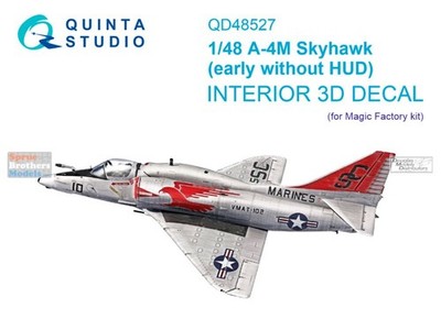 QTSQD48527 1:48 Quinta Studio 3D Decal - A-4M Skyhawk Early without HUD (MGF