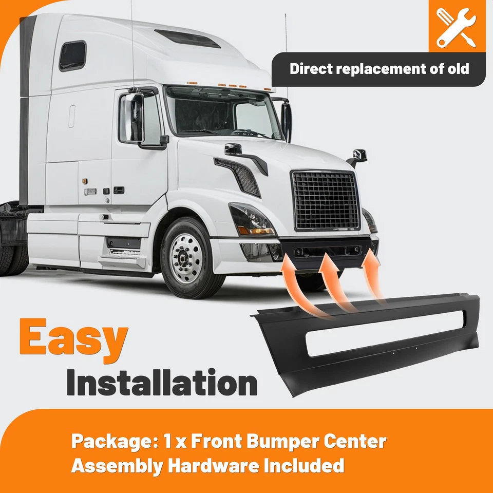 Parachoques central delantero apto para semirremolque Volvo VNL 20470446 2004-2017 Foto 3 de 4