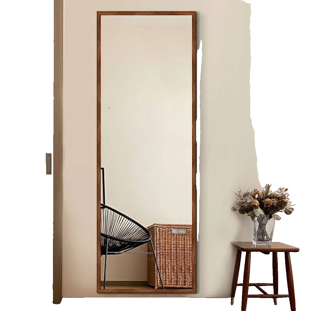 Walnut Frame Office Rectangle Mirrors