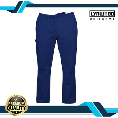 Medical Scrubs Herren Uniform Hose dunkelblau Krankenschwester Arzt Arbeitskleidung Hose