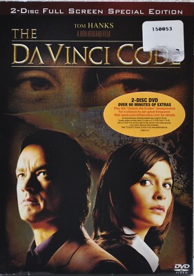 The DaVinci Code (DVD 2006, 2-Disc Set Special Edition, Full Screen Edition) NEW